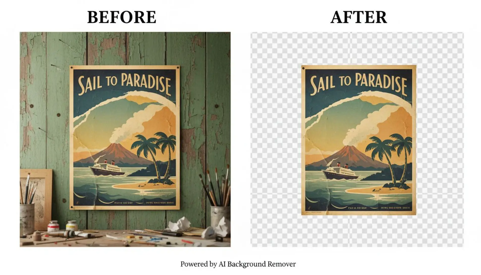 AI Background Remover for Vintage Poster Digitization Projects How-To ...