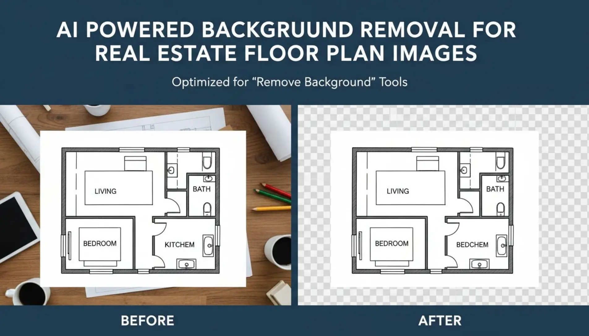 AI Powered Background Removal for Real Estate Floor Plan Images How to ...