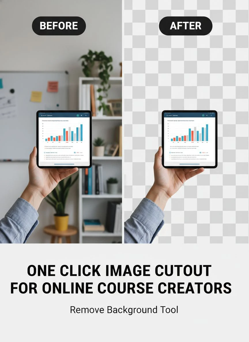 One click image cutout for online course creators How to Boost Visuals ...