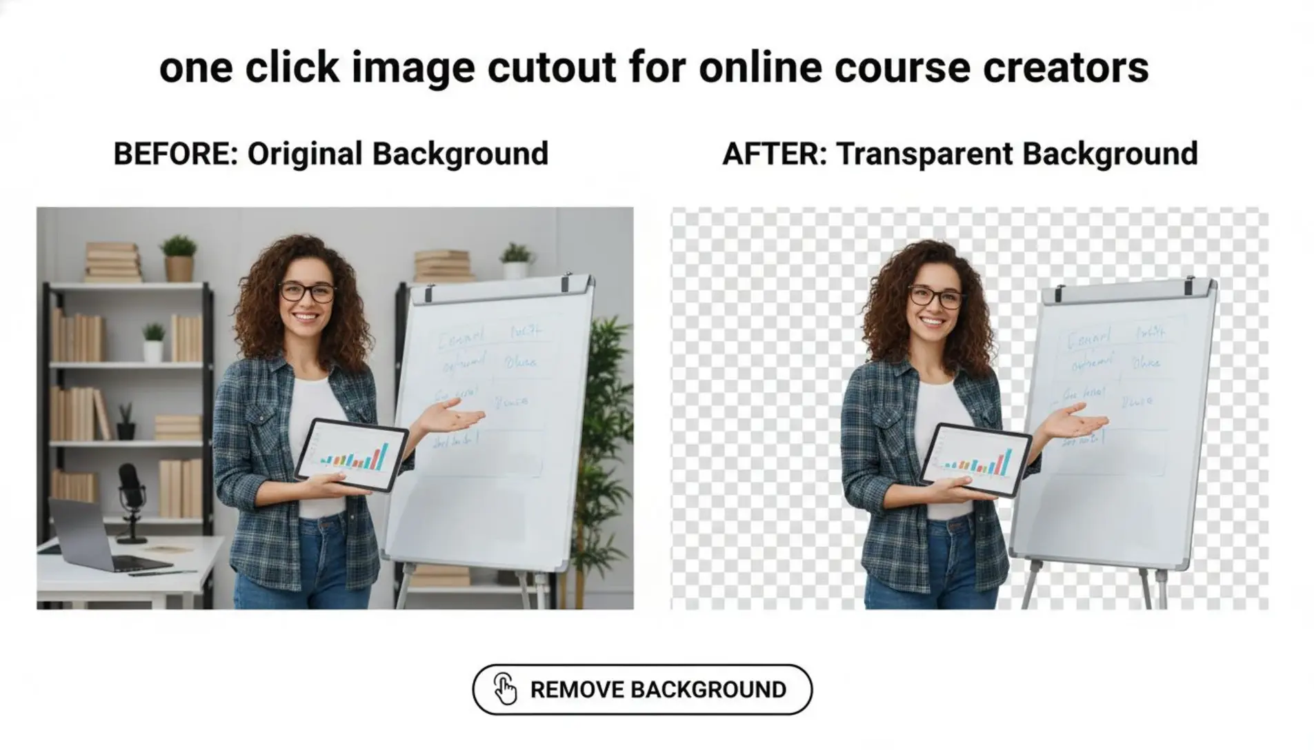 One click image cutout for online course creators How to Boost Visuals ...