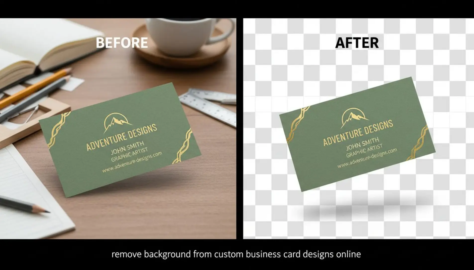 Remove background from custom business card designs online fast ...