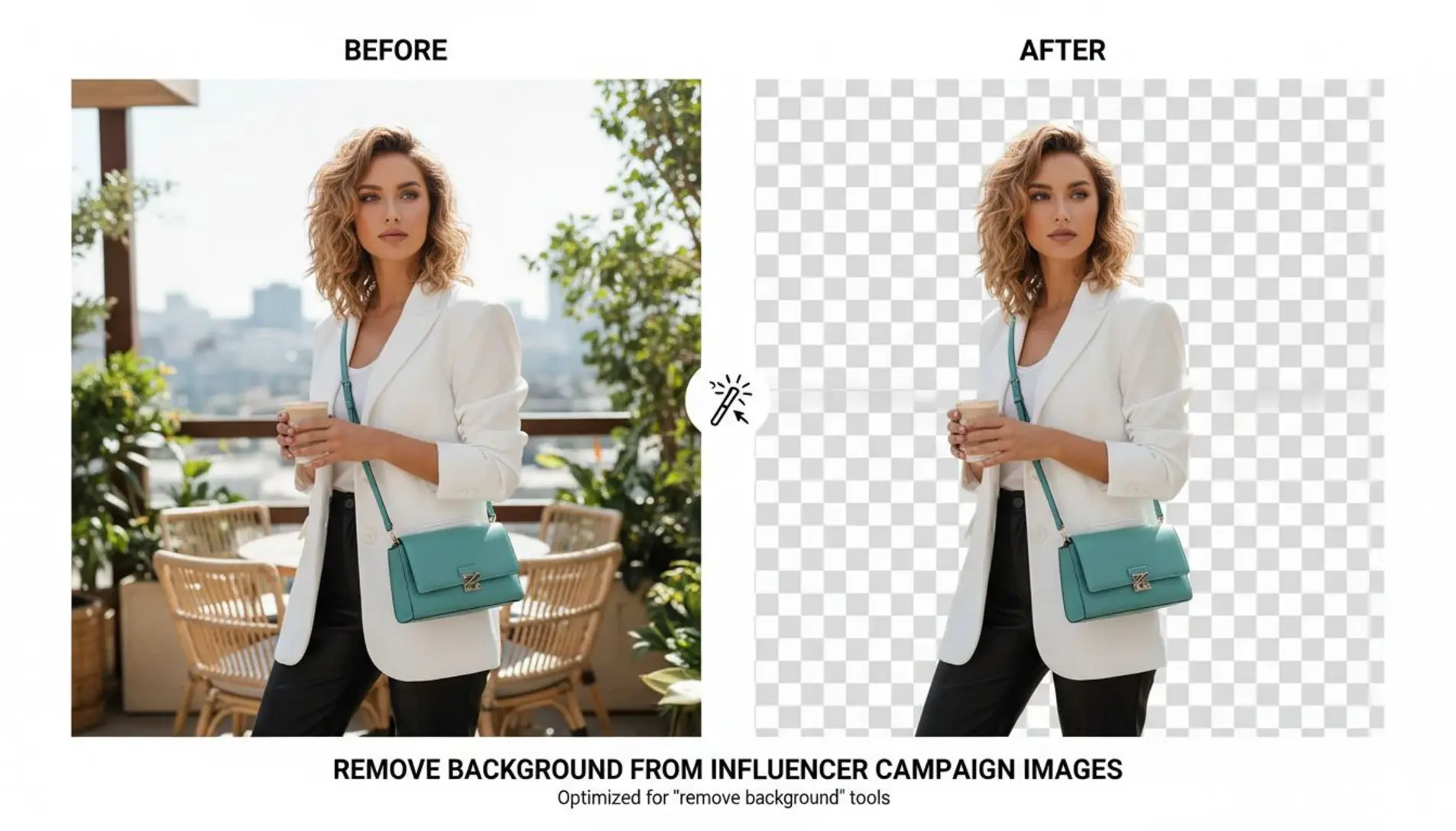 Influencer Back Ground Creating Remove Background from Influencer Campaign Images Fast and Easy ...