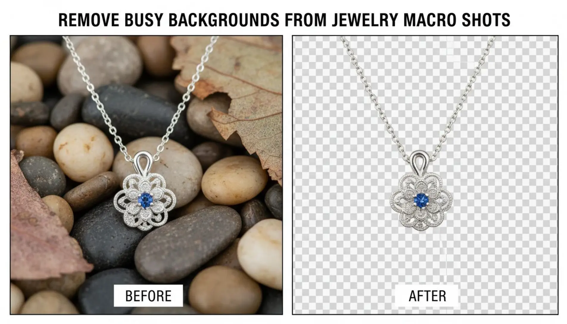 Remove Busy Backgrounds from Jewelry Macro Shots with AI Tools ...